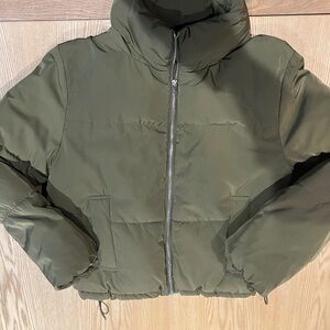 H&M Olive Green Puffer Jacket